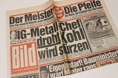 Bildzeitung 1992 mai - bildzeitung, 18.05.1992