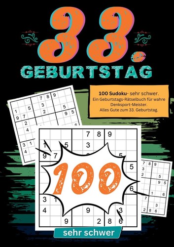 Geburtstag sudoku - 33., geburtstag-