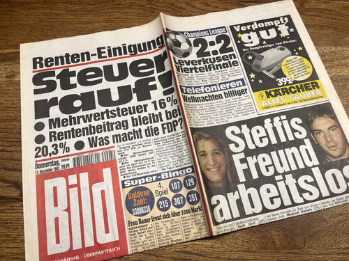 Bildzeitung 1997 - bildzeitung, 11.12.1997