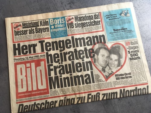 Bildzeitung 1989 mai - 16.05.1989,
