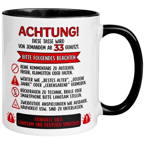 Tasse geburtstag mann frau - 33.,